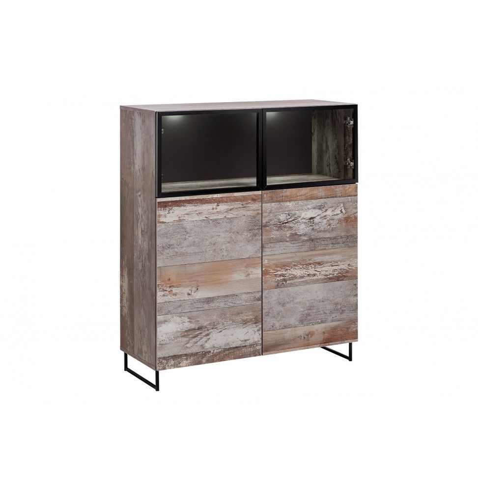 Commode de rangement - Witrynaniska Plank - 100 x 40 x 120 cm - Marron