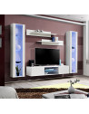 Ensemble meuble TV mural - FLY O2 - 260 x 40 x 190 cm - Blanc