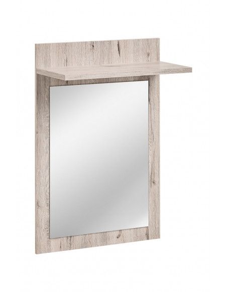 Miroir avec étagère - GUSTAVO - 60 x 25 x 90 cm