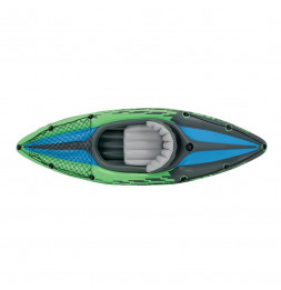 Set kayak Challenger k1 avec rame et gonfleur - L 276 x l 76 x H 33 cm - Intex