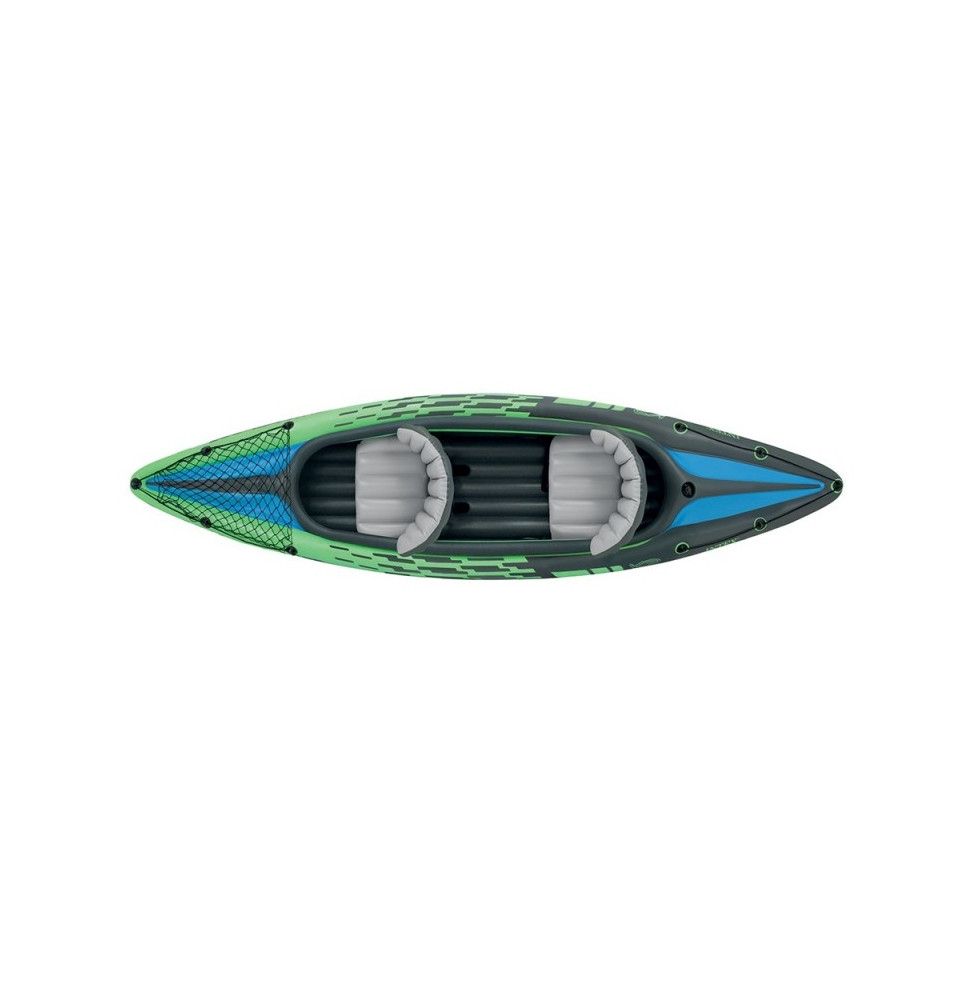 Set kayak Challenger k2 avec rame et gonfleur - L 351 x l 76 x H 38 cm - Intex