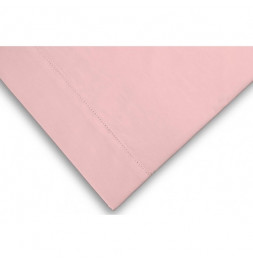 Taie d'oreiller en percale de coton - 65 x 65 cm - Rose