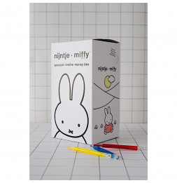 Tirelire Miffy - Lapin - 13 cm - Vert