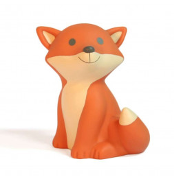 Tirelire César - Renard - 13 cm - Orange