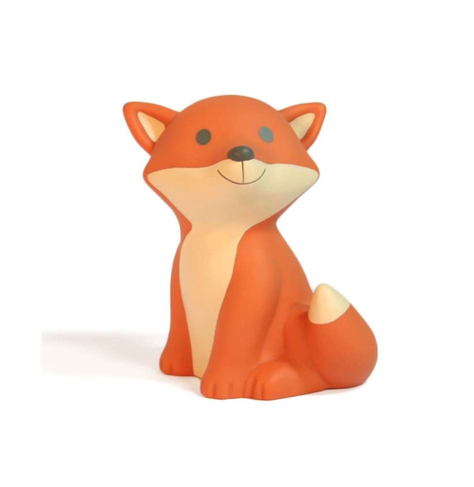 Tirelire César - Renard - 13 cm - Orange