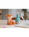 Tirelire César - Renard - 13 cm - Orange