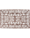 Paillasson rectangle en fonte - 73 x 46,5 cm - Marron