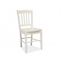 Chaise de salle à manger - 40 x 36 x 85 cm - Bois - Blanc