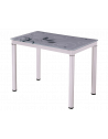 Table rectangulaire 4 personnes - Damar - 80 x 60 x 75 cm - Blanc