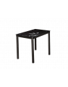 Table rectangulaire 4 personnes - Damar - 80 x 60 x 75 cm - Noir