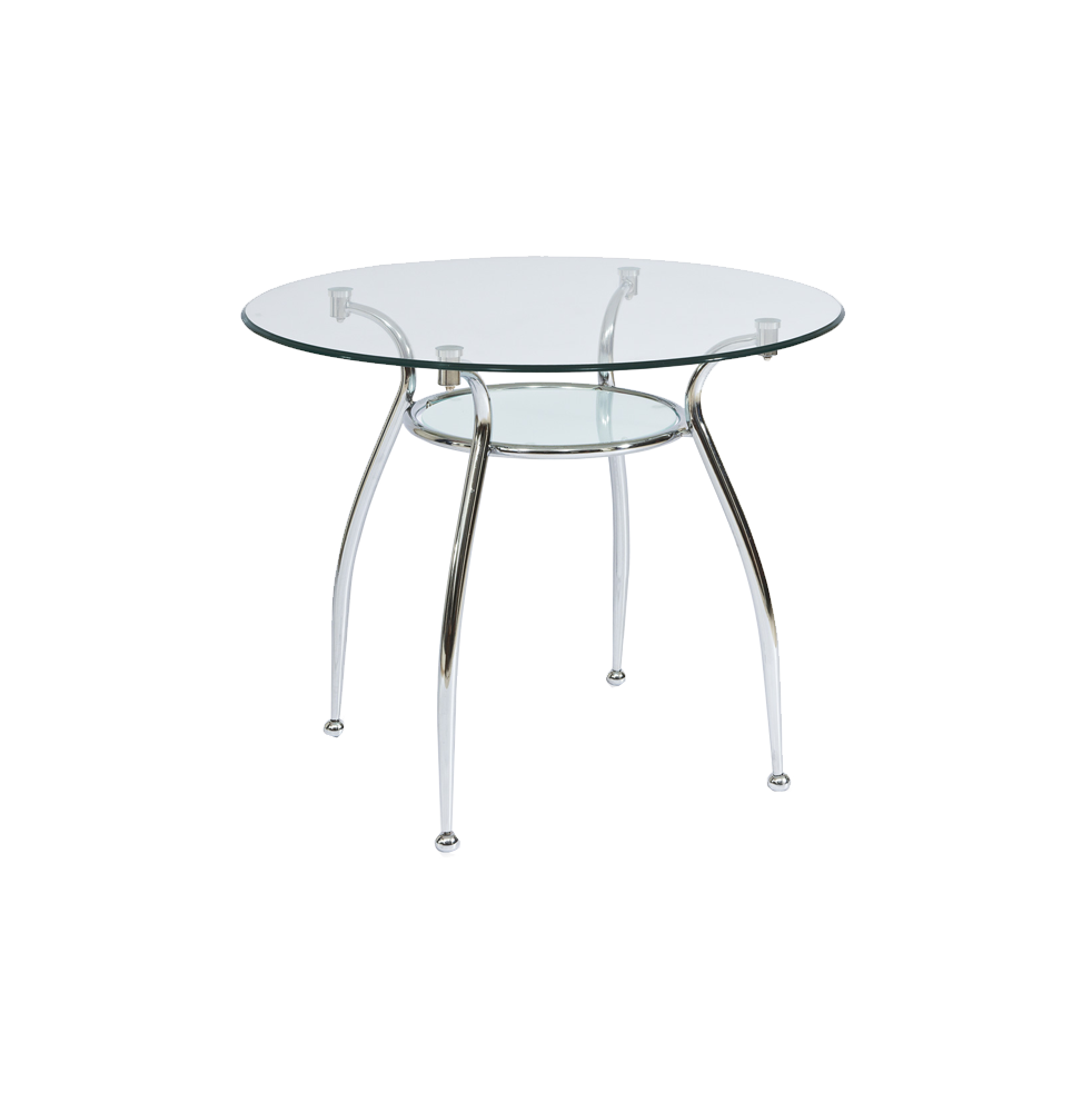 Table ronde - Finezja - D 90 x H 77 cm - Chromé