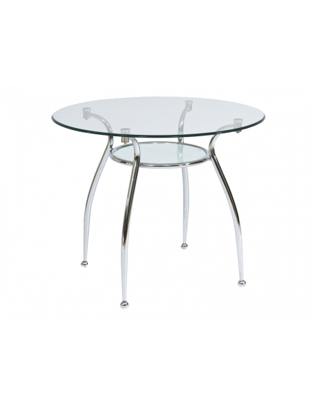 Table ronde - Finezja - D 90 x H 77 cm - Chromé