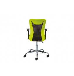 Chaise de bureau à roulettes Donny - l 48 x P 55 x H 89-99 cm - Vert