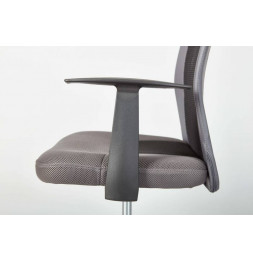 Chaise de bureau à roulettes Donny - l 48 x P 55 x H 89-99 cm - Gris