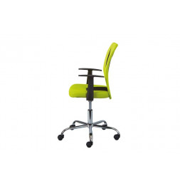 Chaise de bureau à roulettes Donny - l 48 x P 55 x H 89-99 cm - Vert