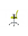 Chaise de bureau à roulettes Donny - l 48 x P 55 x H 89-99 cm - Vert