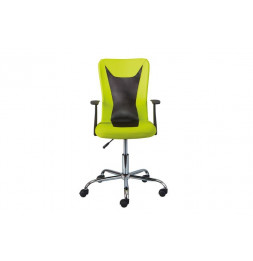 Chaise de bureau à roulettes Donny - l 48 x P 55 x H 89-99 cm - Vert