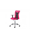 Chaise de bureau à roulettes Donny - l 48 x P 55 x H 89-99 cm - Rose