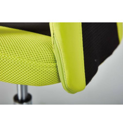 Chaise de bureau à roulettes Donny - l 48 x P 55 x H 89-99 cm - Vert