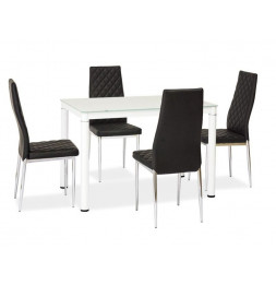 Table 6 personnes - Galant - 110 x 70 x 75 cm - Blanc