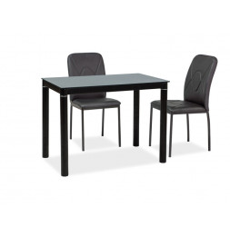 Table 4 personnes - Galant - 100 x 60 x 75 cm - Noir