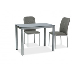 Table 4 personnes - Galant - 100 x 60 x 75 cm - Gris