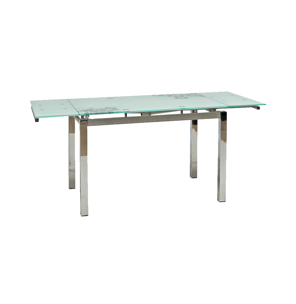 Table extensible 8 personnes - GD017 - 110-170 x 74 x 75 cm - Blanc