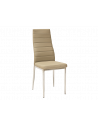 Chaise moderne - H261 - 40 x 38 x 96 cm - Cadre chromé - Taupe