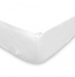 Protège matelas Molleton en coton - 80 x 200 cm - Blanc