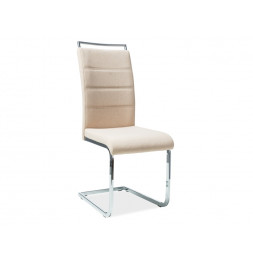 Chaise en tissu - H441 - 42 x 41 x 102 cm - Beige