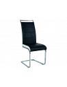 Chaise en similicuir - H441 - 42 x 41 x 102 cm - Noir