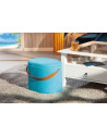 Tabouret Dilia avec espace de rangement - l 42 x P 30 x H 36 cm - Bleu