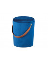 Tabouret Papua avec espace de rangement - l 35 x P 35 x H 45 cm - Bleu