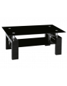 Table basse double niveau - Lisa II - 110 x 60 x 55 cm - Noir
