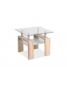 Table basse d'appoint - Lisa D - 60 x 60 x 55 cm - Couleur chêne sonoma