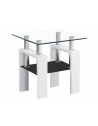 Table basse d'appoint - Lisa D - 60 x 60 x 55 cm - Couleur blanc laqué