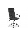 Chaise de bureau à roulettes - Q025 - 62 x 50 x 107 cm - Tissu noir