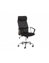 Chaise de bureau à roulettes - Q025 - 62 x 50 x 107 cm - Tissu - Noir