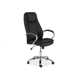 Chaise de bureau à roulettes - Q036 - 61 x 53 x 117 cm - Noir