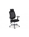 Chaise de bureau à roulettes - Q118 - 60 x 50 x 115 cm - Noir