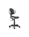 Chaise de bureau à roulettes - QG2 - 48 x 41 x 84 cm - Noir et gris