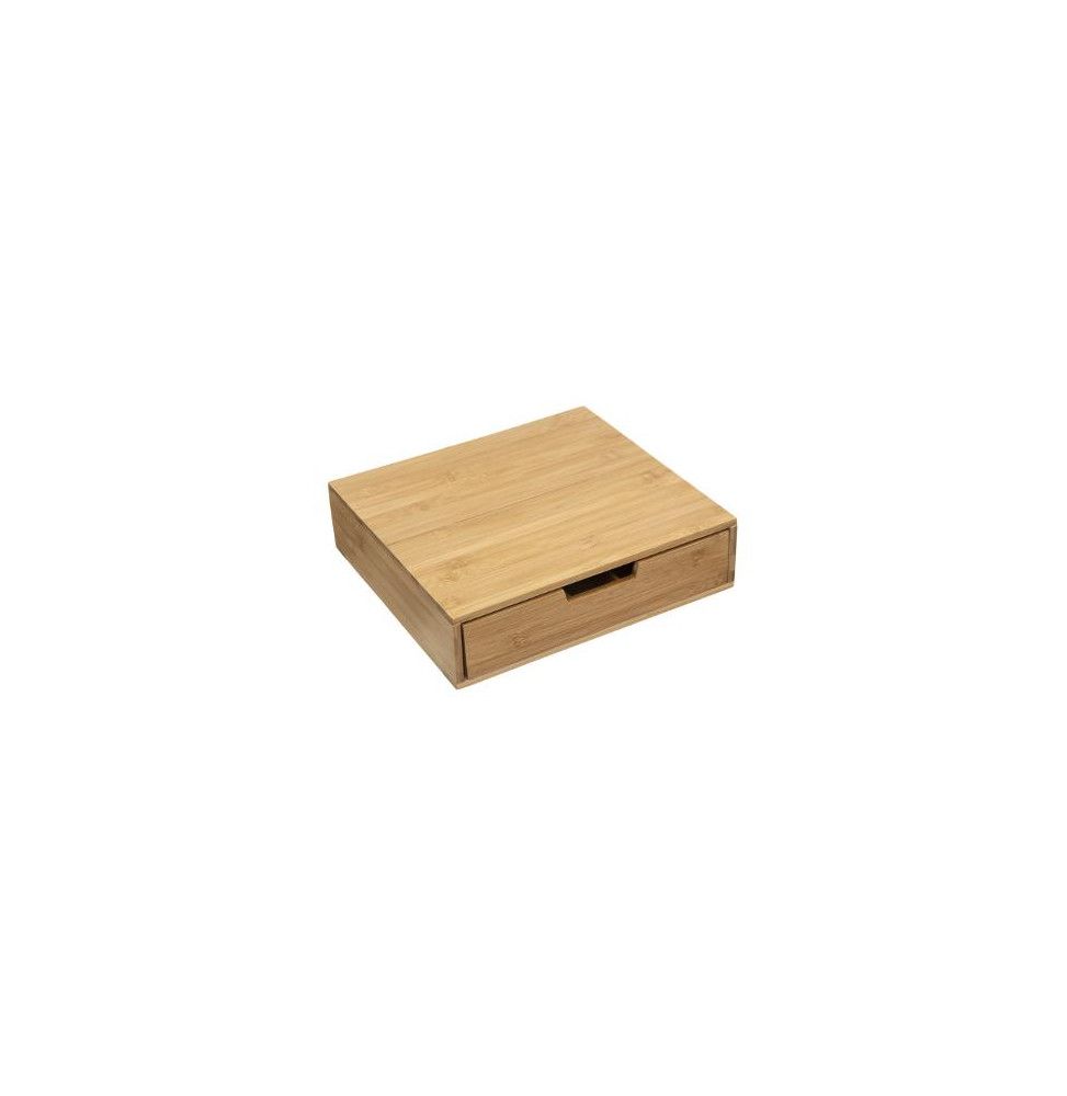 Tiroir range capsules - 5 compartiments - 34,5 x 30,5 x 8 cm - Bambou