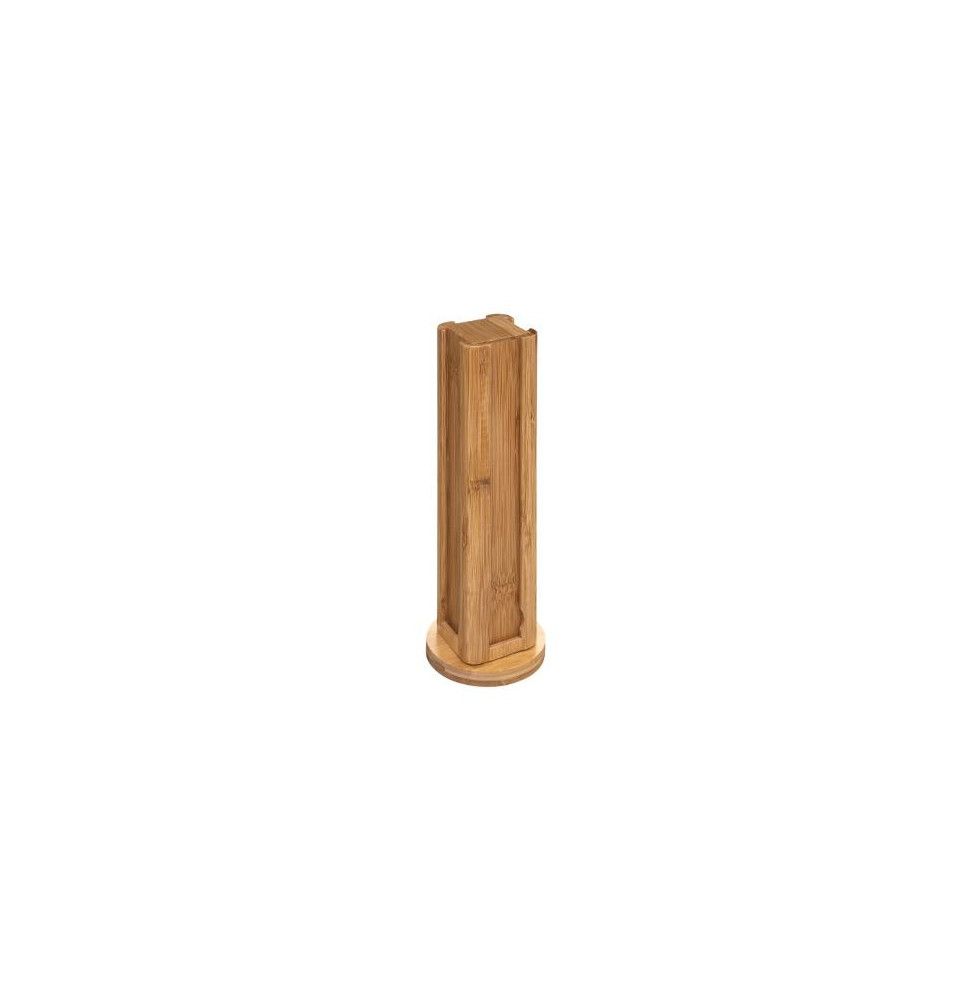 Porte capsule rotatif - D 10,2 x H 29,2 cm - Bambou