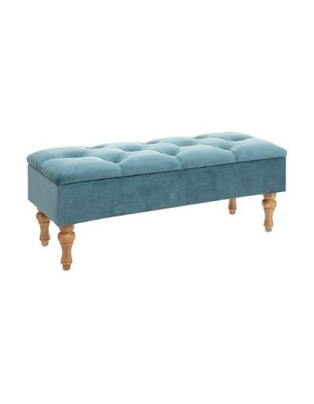 Banc de rangement - 102 x 38 x 41 cm - Bleu