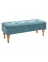 Banc de rangement - 102 x 38 x 41 cm - Bleu