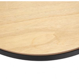Table d'appoint double niveau - Table pendule - Meca - D 50,5 x H 49 cm