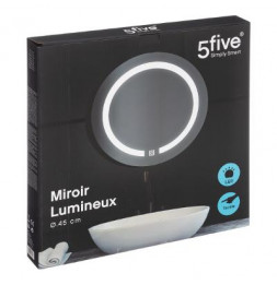 Miroir rond avec LED - D 45 cm