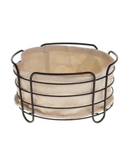 Panier de rangement multi-usage - D 25 x H 10 cm - Blanc