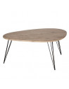 Table basse Neile - L 97 x l 65 x H 50 cm - Gris