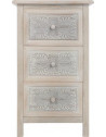 Commode trois tiroirs Hina en bois - L 48 x l 34 x H 80 cm